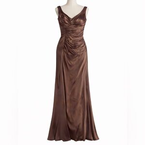 Sophisticated Brown Wedding Dress